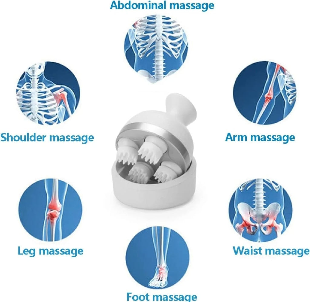 Electric Scalp Massager with 4 Tissue Kneading Nodes